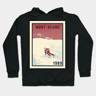 Mont-Blanc ski mountains 1985 vintage retro 80's Hoodie